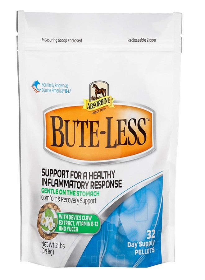 Absorbine Bute-Less Comfort & Recovery Supplement Pellets, Healthy Inflammatory Response, 2 lb / 32 Day Supply - Image 1